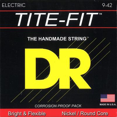 Струны для электрогитары DR Strings Никелированные TITE-FIT .009-.042 LT-9