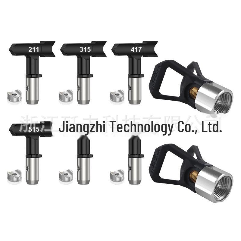 Комплект безвоздушного распылителя высокого давления: Форсунка, седло «утконос», труба, фильтр распылителя, удлинительный стержень.