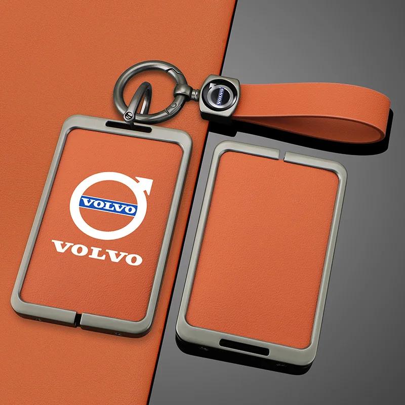 Hub Caps Car Smart NFC Card Key Case Cover Key Bag Shell Holder Protector Fob For Volvo EM90 EX30 2024 Polestar Auto Interior Ac