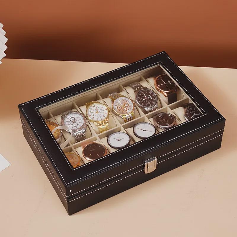 Leather Watch Display & Storage Box - Exquisite Gift & Home Decoration
