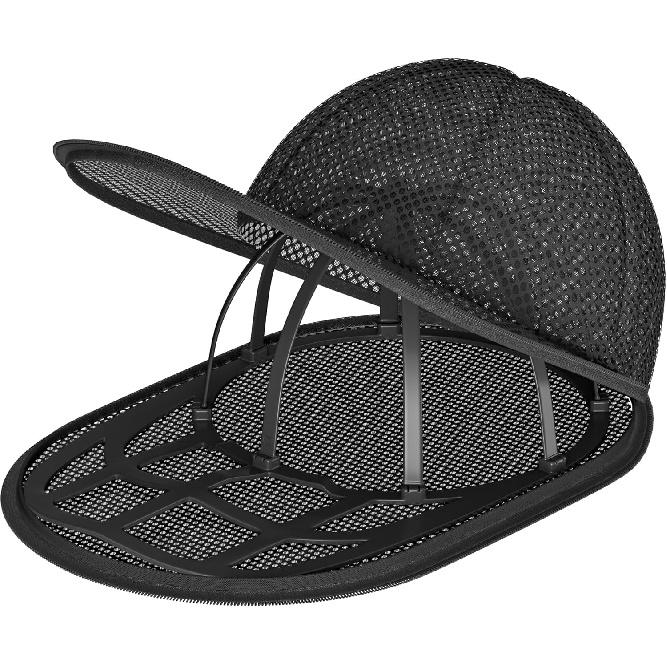 LONGD Hat Washer Cage with Snap Lock - Machine/Dryer Safe Compact Hat Cleaner for Baseball Caps & Storage