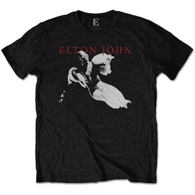 Футболка унисекс Elton John Homage 1, приталенная, размер L, черная