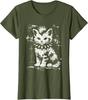 Punk Cat Grunge Rebel Cat Alternative Style Tshirt Y2k Womens Fashion Comics Kitty Graphic Apparel Halloween Costume Gift Tee