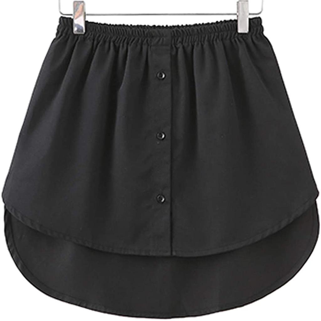 Удлинитель рубашки Мини-юбка Регулируемая Многослойный Ложный топ Нижний край Для свитера Толстовки Куртки Пальто KTB