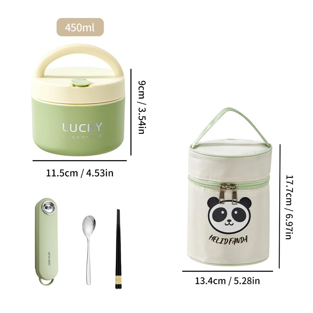 Ceramic Lunch Box Portable Insulated Food Storage Container With Lid Microwave Bento Box Sealed Leak Proof Food Jar