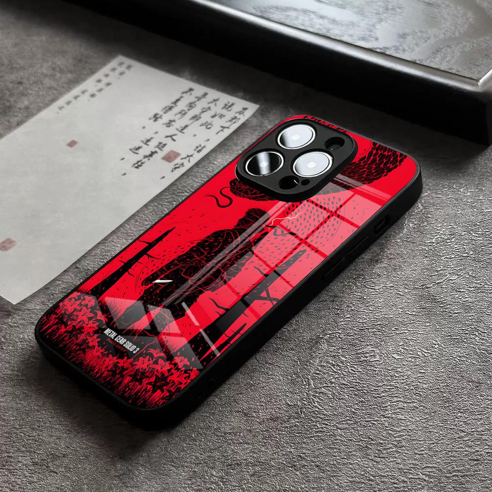 Чехол для телефона Metal Gear Solid для iPhone 16 Pro Max 15 Plus 14 Pro 12 11 13 Mini X XR XS Max 8 7 Plus SE Стеклянная крышка