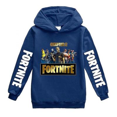 Детские толстовки для мальчиков Толстовка с капюшоном Fortnite Хлопковые толстовки Весенняя одежда Топы с длинным рукавом для девочек Детские повседневные наряды