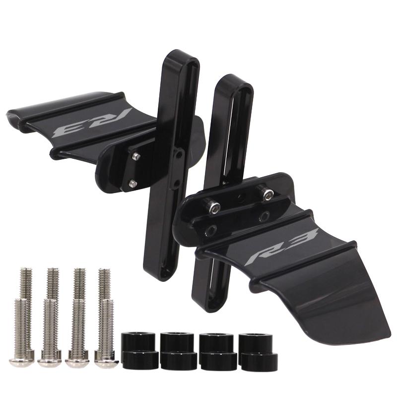 Аксессуары для мотоциклов для YAMAHA YZF R3 R25 MT03 MT25 MT 03 25 MT-03, переднее колесо с фиксированным ветровым крылом, крыло летучей мыши, переднее колесо