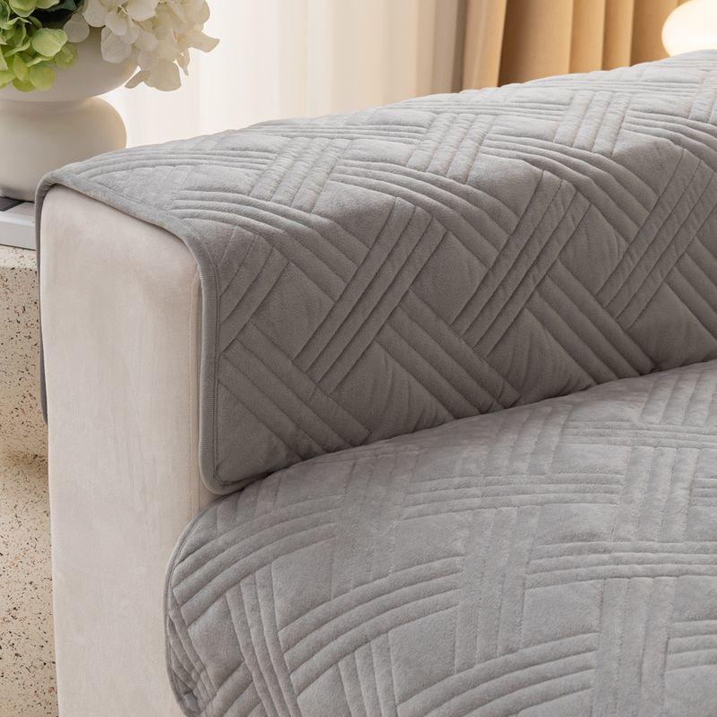 Зимняя плюшевая диванная подушка в скандинавском стиле, простая утолщенная нескользящая высококачественная кожаная подушка для дивана, чехол на спинку, шарф, полное покрытие