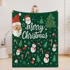 Christmas Flannel Blanket 3D Printed Blanket For Home Camping Nap Leisure Blankets Gifts For Girls Birthday Christmas Party