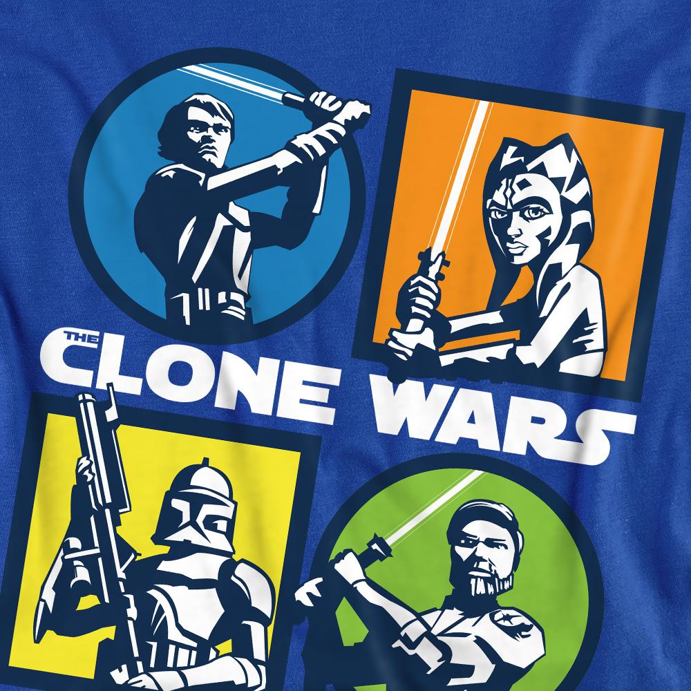 STAR WARS Унисекс футболка для взрослых «Сетка Войн клонов»