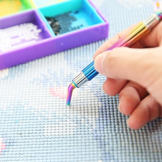 Красочный набор инструментов для алмазного искусства. Гладкая поверхность. Эргономичный, простой в использовании. Проекты «сделай сам». Ручки для рисования с бриллиантами из смолы ручной работы.