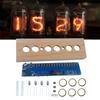 IN14 Glow Tube Clock DIY Tube Clock Kit Beech Wood Shell IN14 Nixie Tube Digital LED Clock DC12V 1A Multi Color for Time Display