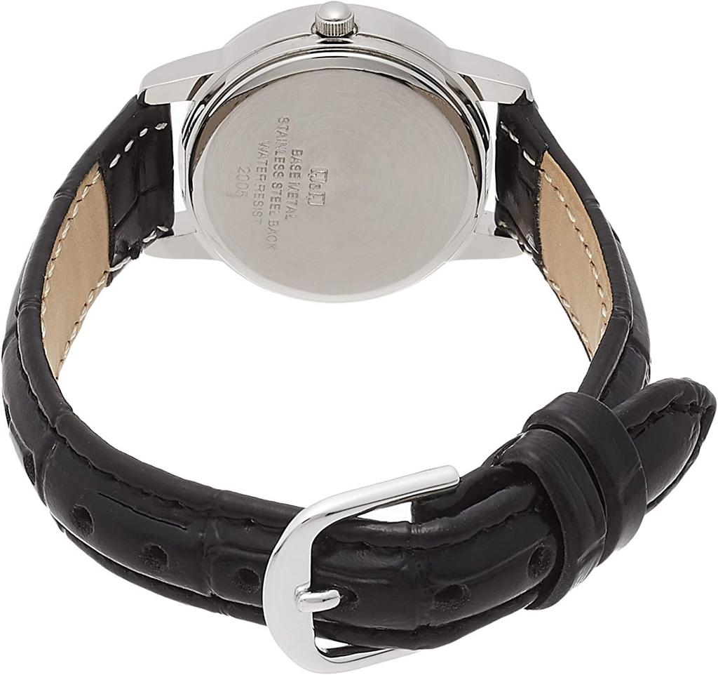 Citizen Analog Date Day Leather White Q&Q Women's Watch, Waterproof, Display, Display, Strap, A207-504,