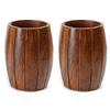 Wooden Handmade Round Shape Barrel Design Cutlery Holder for Kitchen Dining Table  Cutlery Rack Spoon Holder