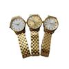Langjia Retro Couple's Quartz Watches with Sapphire Glass and Interchangeable Steel and Leather Straps