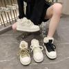 Thick-soled Velvet Board Shoes Women's 2025 Winter New Fashion Versatile Warm Internet Celebrity White Shoes Casual Sports Shoes
