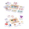 Игры на правописание для детей от 2 - 4 - 6 лет Математика Деревянные кубики с буквами и цифрами Карточки для малышей - Игры на распознавание слов