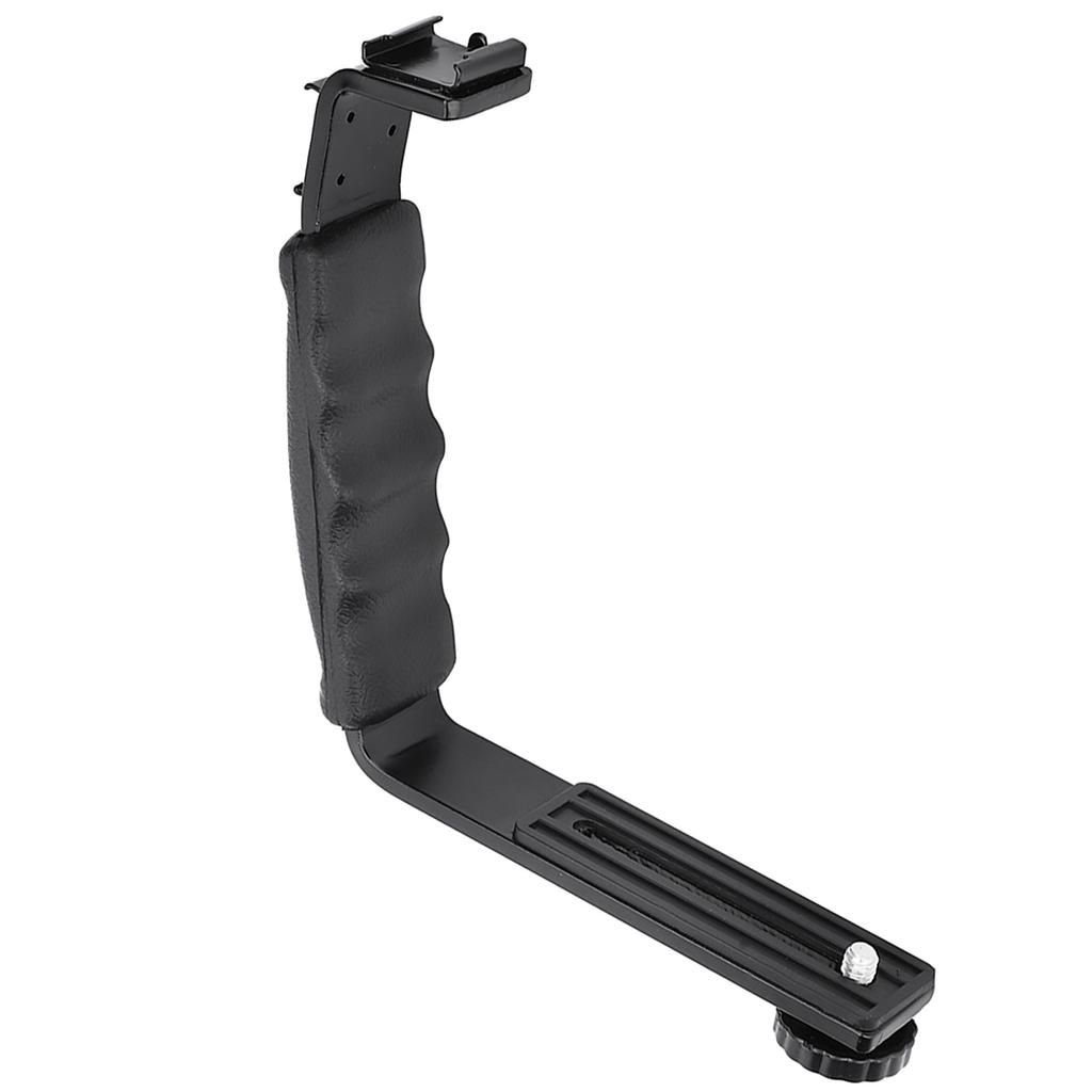 L Shaped Handheld Stabilizer Bracket with Cold Shoe Interface for DJI OM 4 Osmo Mobile 2 3
