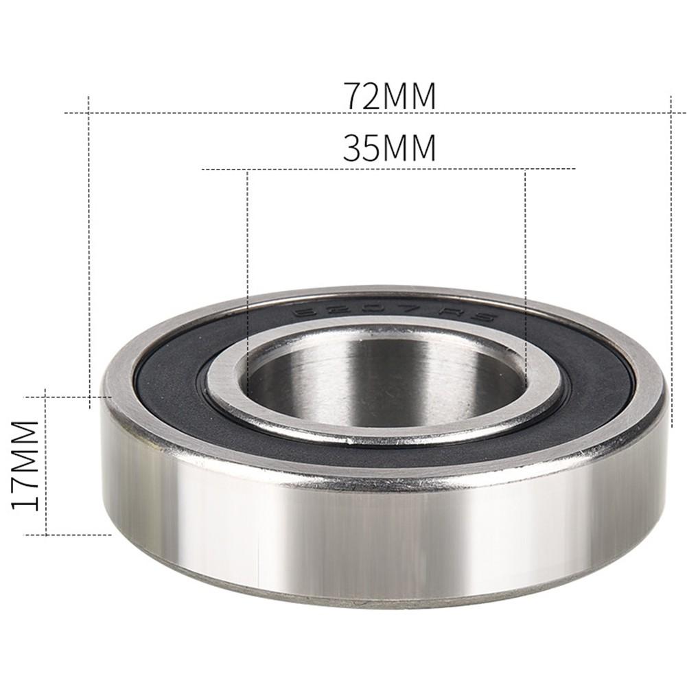2pcs 35x72x17mm Deep Groove Ball Bearing 6207ZZ 6207RS Bearing For Handcarts Agricultural Machinery Power Tools Maintenance