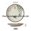 6-дюймовая китайская керамическая костяная тарелка для фруктов, выпечки или пищевых отходов