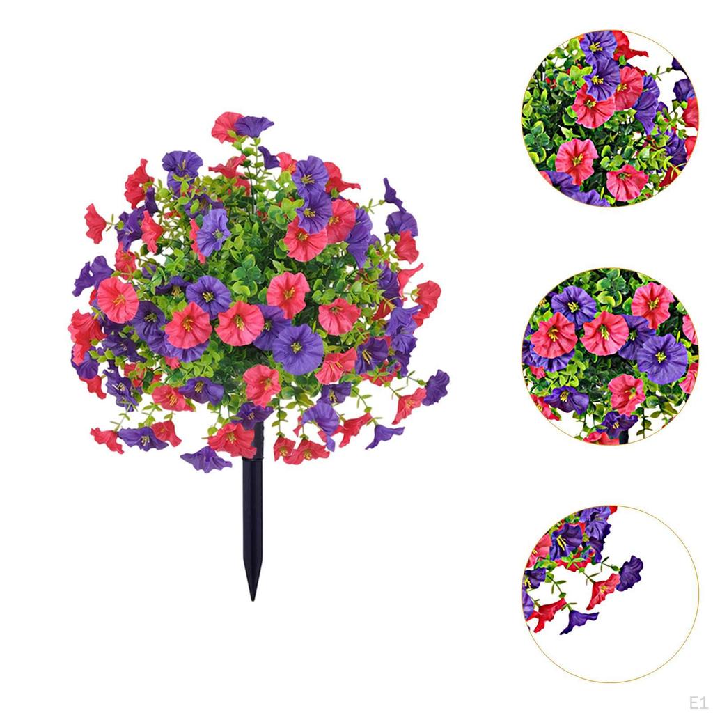 Искусственный цветок ипомеи газон колышек украшение двора реалистичное многоцелевое для внутреннего и наружного использования