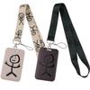 Stick Figure ID Card Students Work Name Holder Pass Gym Badge Kids Holder Jewelry Accessories Decorations Gifts