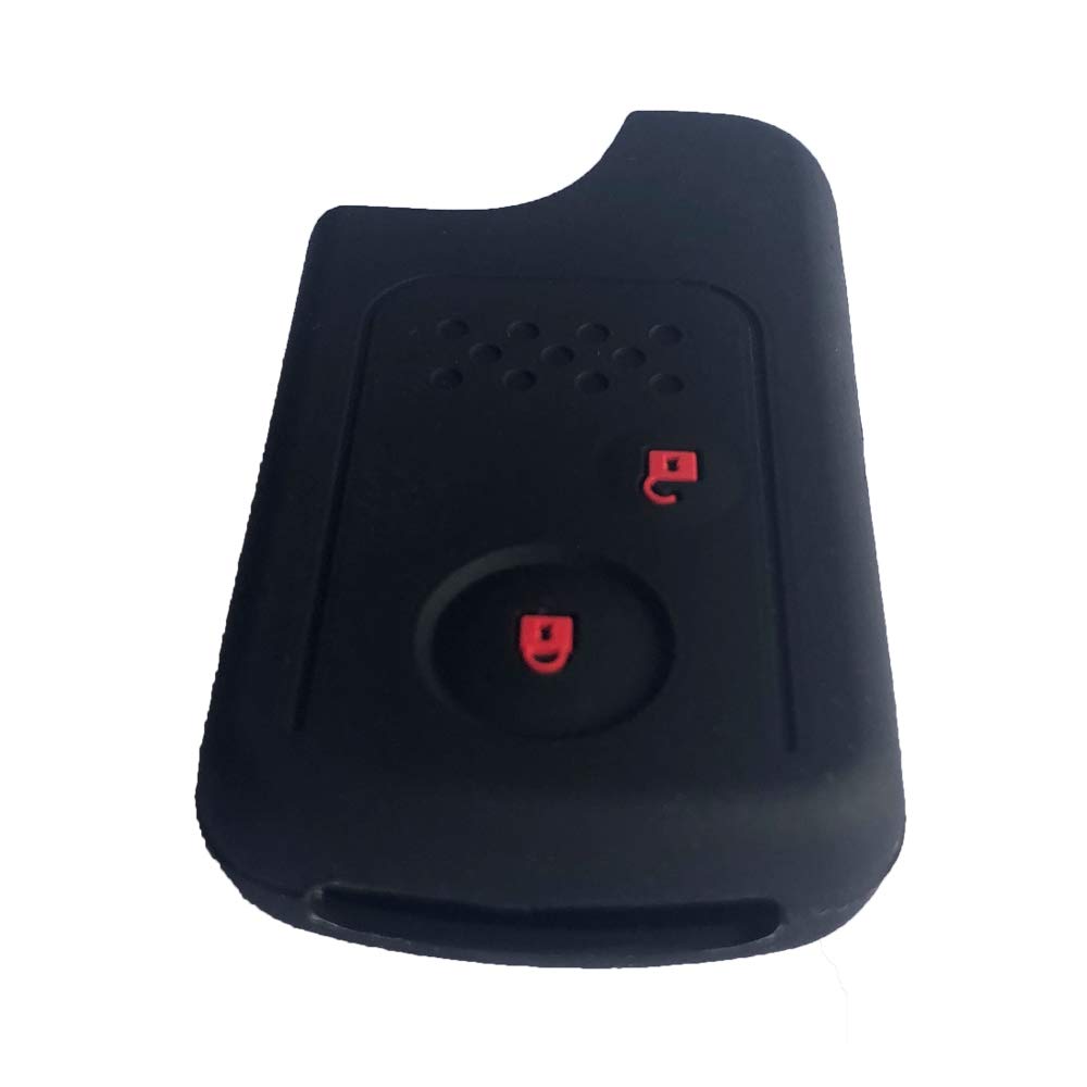 Чехол для смарт-ключа ZIAN Honda для автомобиля Step Wagon Freed Elysion Odyssey CR-Z Zest Cord Stream Insight CR-V Fit Fit Shuttle Life и т. д.. (Черный 2 (Красная кнопка)