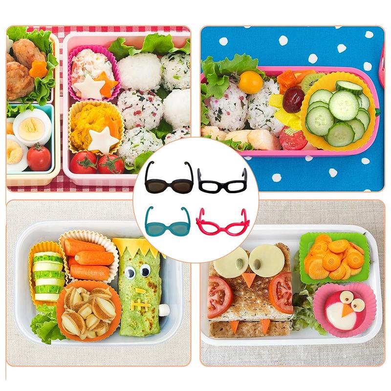 4/8/16 шт. Инструменты для украшения Bento, обеденная коробка Bento, пищевые стаканы, головные уборы, украшения для сэндвичей, декор для украшения Bento