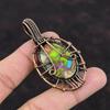Кулон Древо Жизни Фиеста Кингман Бирюза Мульти Медная Бирюза Ювелирные изделия Медная проволока Оплетенный кулон Ювелирные изделия из драгоценных камней Кулон ручной работы