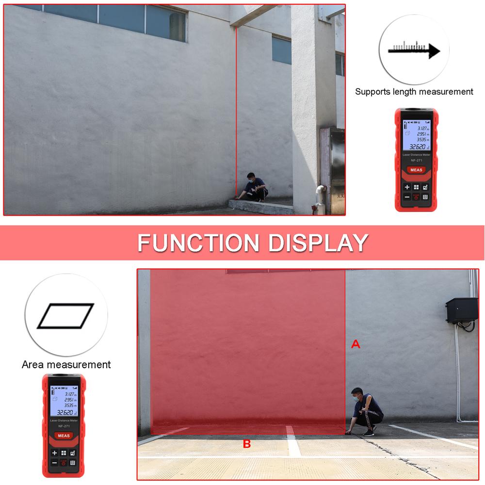 50 м/164 фута мини портативный цифровой лазерный дальномер высокой точности диаметр ЖК-дальномер