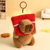 Capybara Capybara Key Ring Snacks French Fries Animal Pendant Cartoon Keychain  School Backpack