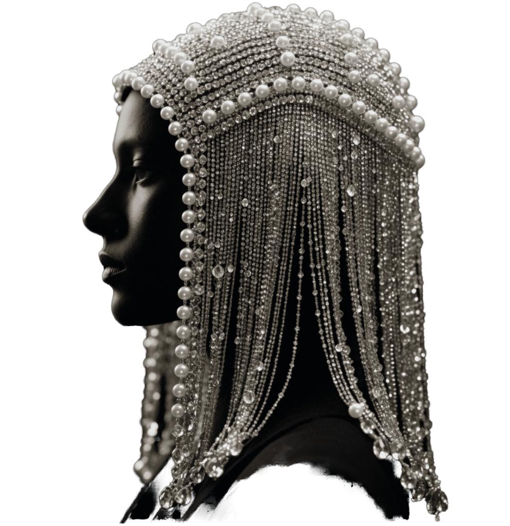 Timeless Luxury Crystals Rhinestone golden silvery bling bling long tassel flapper Bridal Wedding bead Chain Headwear Jewelry