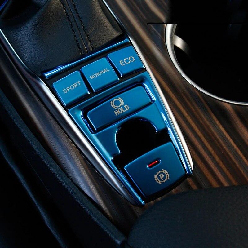 Автомобильная электронная кнопка ручного тормоза, панель, накладка, наклейка для Toyota Camry 70 XV70 2018, аксессуары