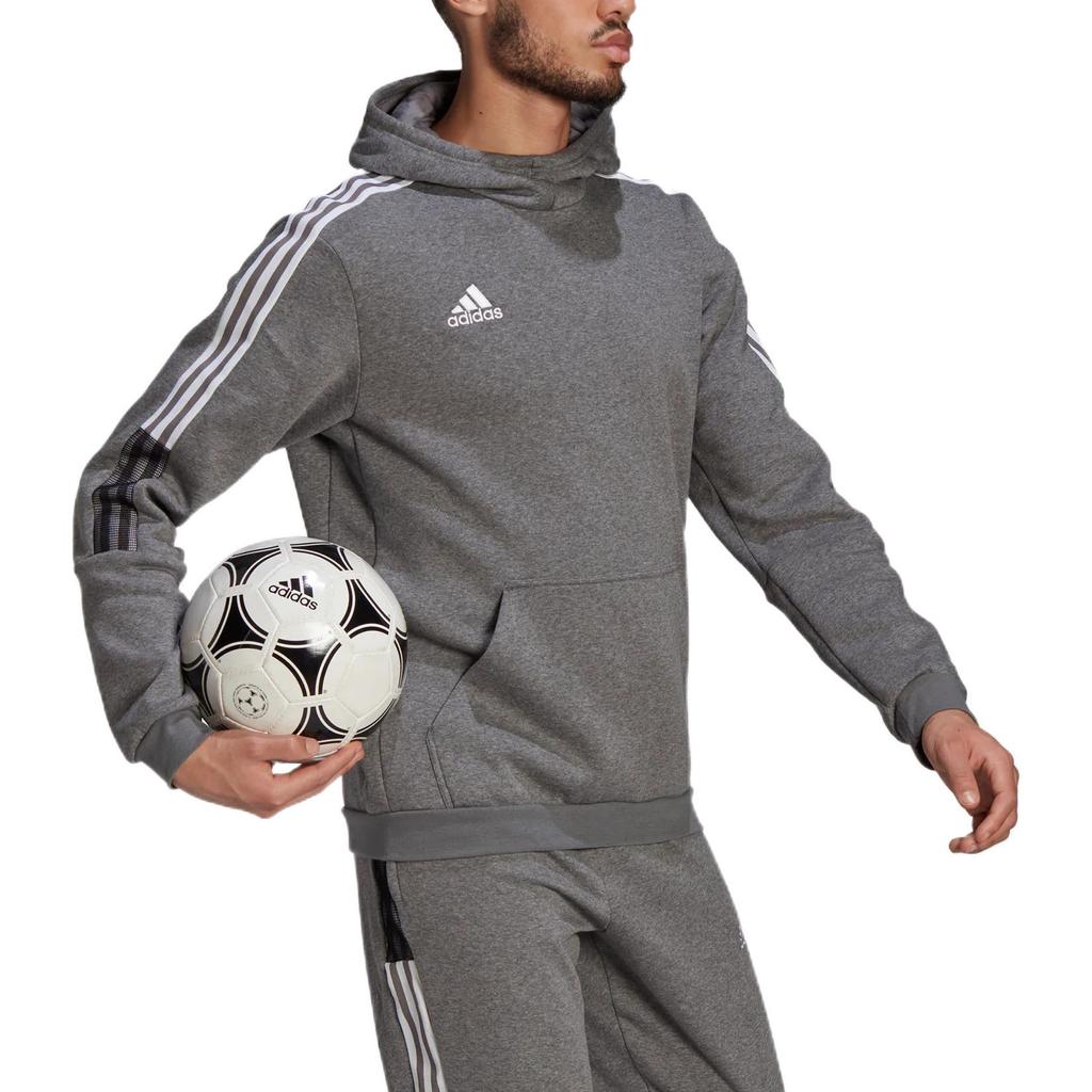 Adidas Tiro 21 Sweat Hoodie Серый меланжевый Мужская уличная одежда GP8805