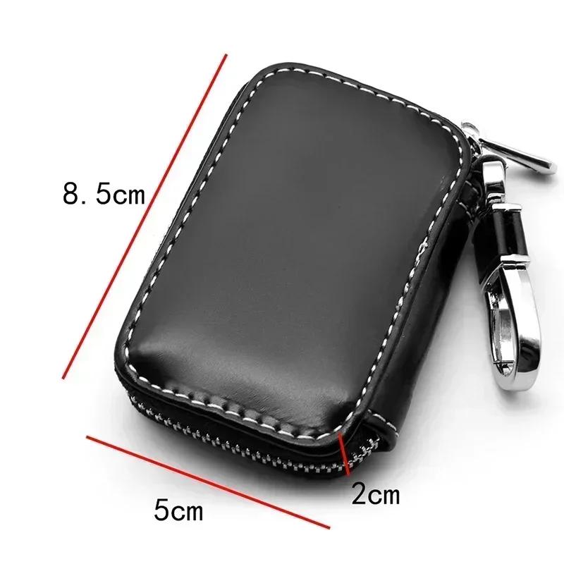 FEN1 2025 For Mercedes-Benz Leather Car Key Case Protection Auto Key Bag Key Chain Cover for Mercedes Benz New B/C/E Class A Class C2