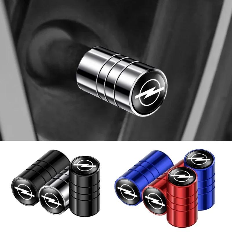 4Pcs Aluminum Round Car Wheel Tire Valve Caps For Opel astra h astra j g corsa insignia zafira b vectra c corsa d vivaro uuj329