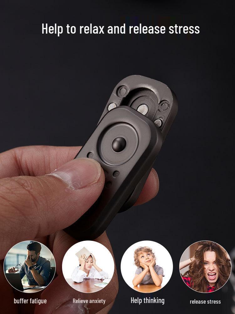 Карточный толкатель 'Сова' EDC Металлический спиннер с магнитным касанием для снятия стресса