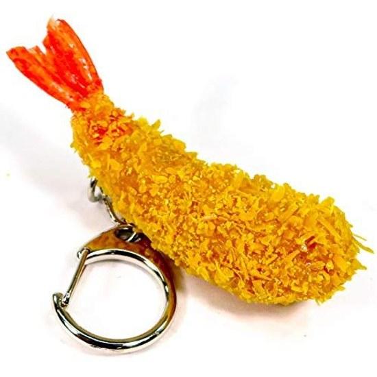 Coconut Accessories Every time you see it your stomach growls Fried shrimp food sample keychain Cute Interesting Souvenir Gift 251OK