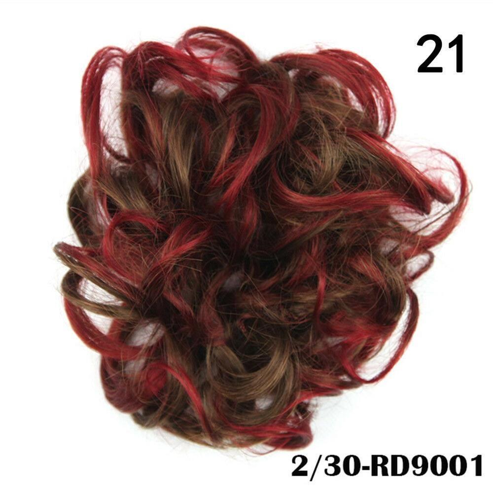 Эластичный парик, резинка для волос, вьющиеся волосы, резинка для волос, пучок, кудрявый растрепанный шиньон, наращивание волос