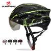 Queshark Сверхлегкий велосипедный шлем MTB шоссейный велосипедный шлем мотоциклетная защитная крышка со съемной линзой