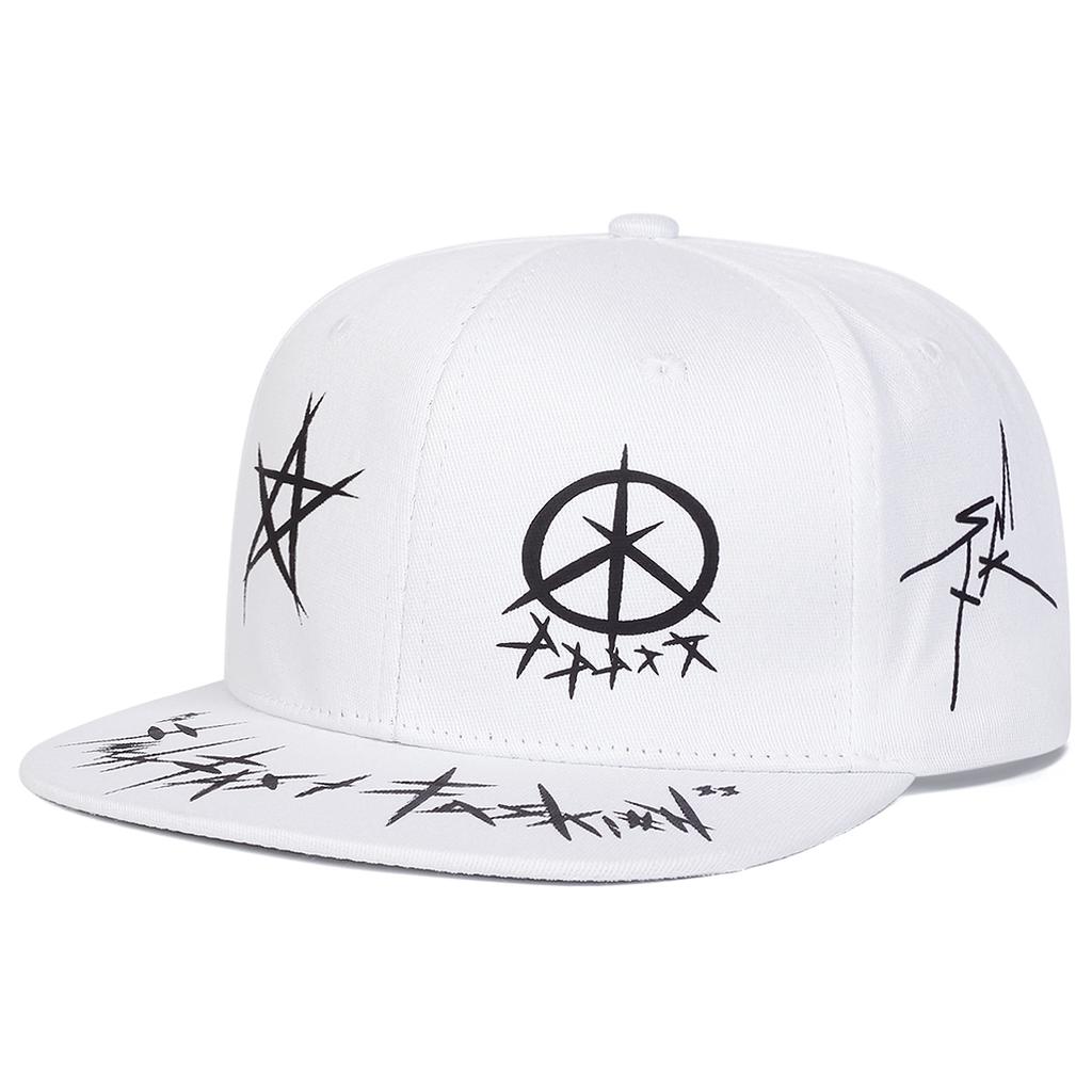 Унисекс Глаз граффити Принт Хип-хоп Кепки Мода Весна Осень Открытый Регулируемые Повседневные Бейсболки Солнцезащитная Кепка