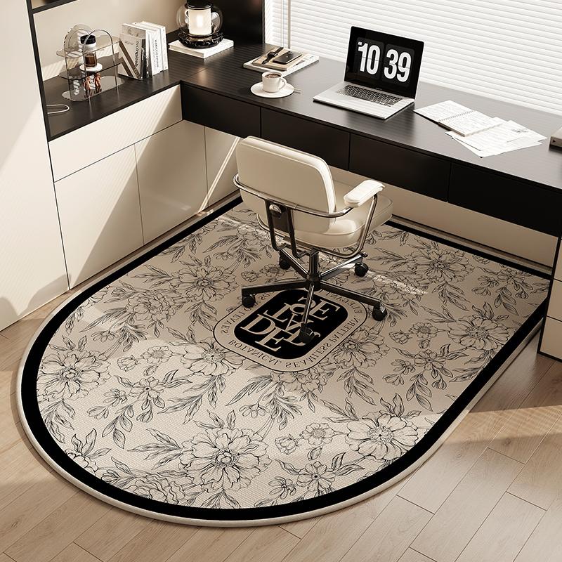 Французское учебное кресло Напольная подушка Легкая роскошь Высокое ощущение Защитная подушка для кресла туалетного столика в спальне Круглый ковер