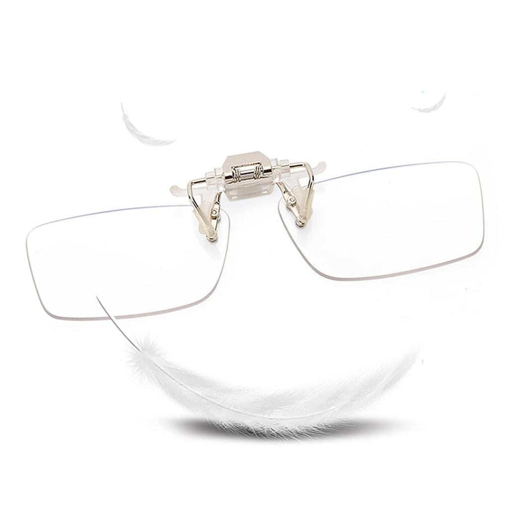 Reading Blue Light Reading Blue Light Perfect Gift for Day or Case Super Convenient [GO!GRM] Clip-on Glasses, Blocking, Front-Mount Glasses, Flip-Up