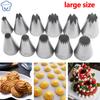 Russian Pastry Nozzles For Cream Icing Piping Nozzles Cake Decoration Tips Leaf Tulip Rose Cake Nozzles Tips Confectionery