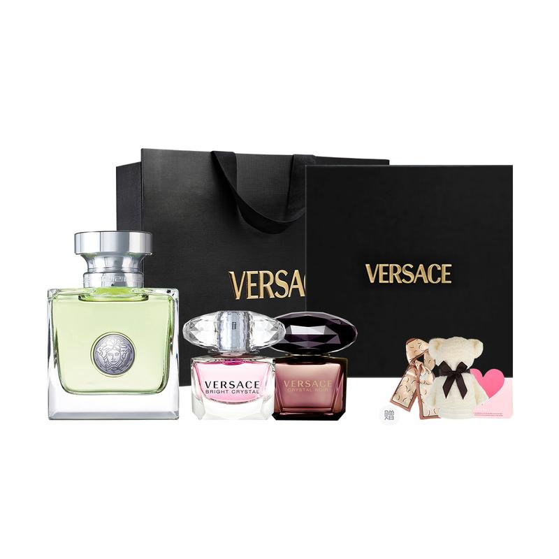 Versace Душевный женский подарочный набор парфюмерии Туалетная вода EDT Звездная ночь/Розовый кристалл Алмаз/Закатная мечта Песня/Дилан + 4026948-30мл