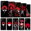 Case For Samsung S22 S21 S20 Ultra FE S10 S9 Plus S21FE S20FE S10e S8 for Galaxy Note 20 20Ultra 10Plus Naruto Uchiha Sharingan