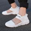 Весна и лето мужские рваные рыбные новые туфли женские повседневные одинарные туфли с одной педалью дышащие носки спортивная обувь женская