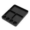 Metal RC Screw Tray Aluminium Alloy Screws Holder Plate RC Fixing Tools Organizer for 1 10 RC Model Toy Repair Black