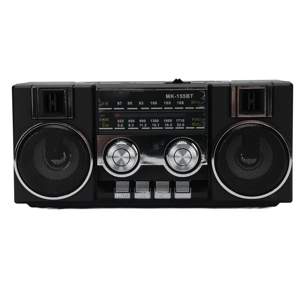 Portable FM AM SW Radio Full Band Clear Sound Quality Radio with RGB Speaker for Garden Bathroom